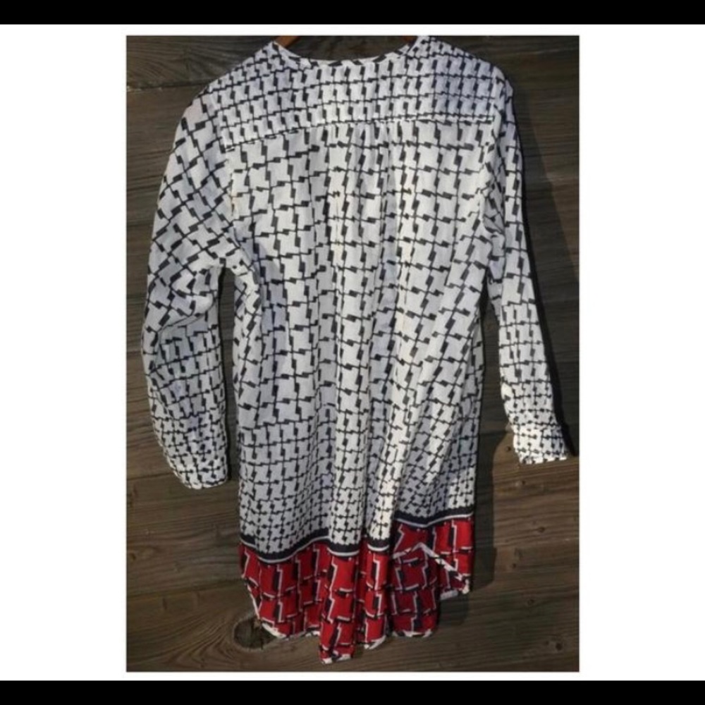 🚨SALE J.Crew Cotton Voile Houndstooth Tunic - Picture 5 of 8